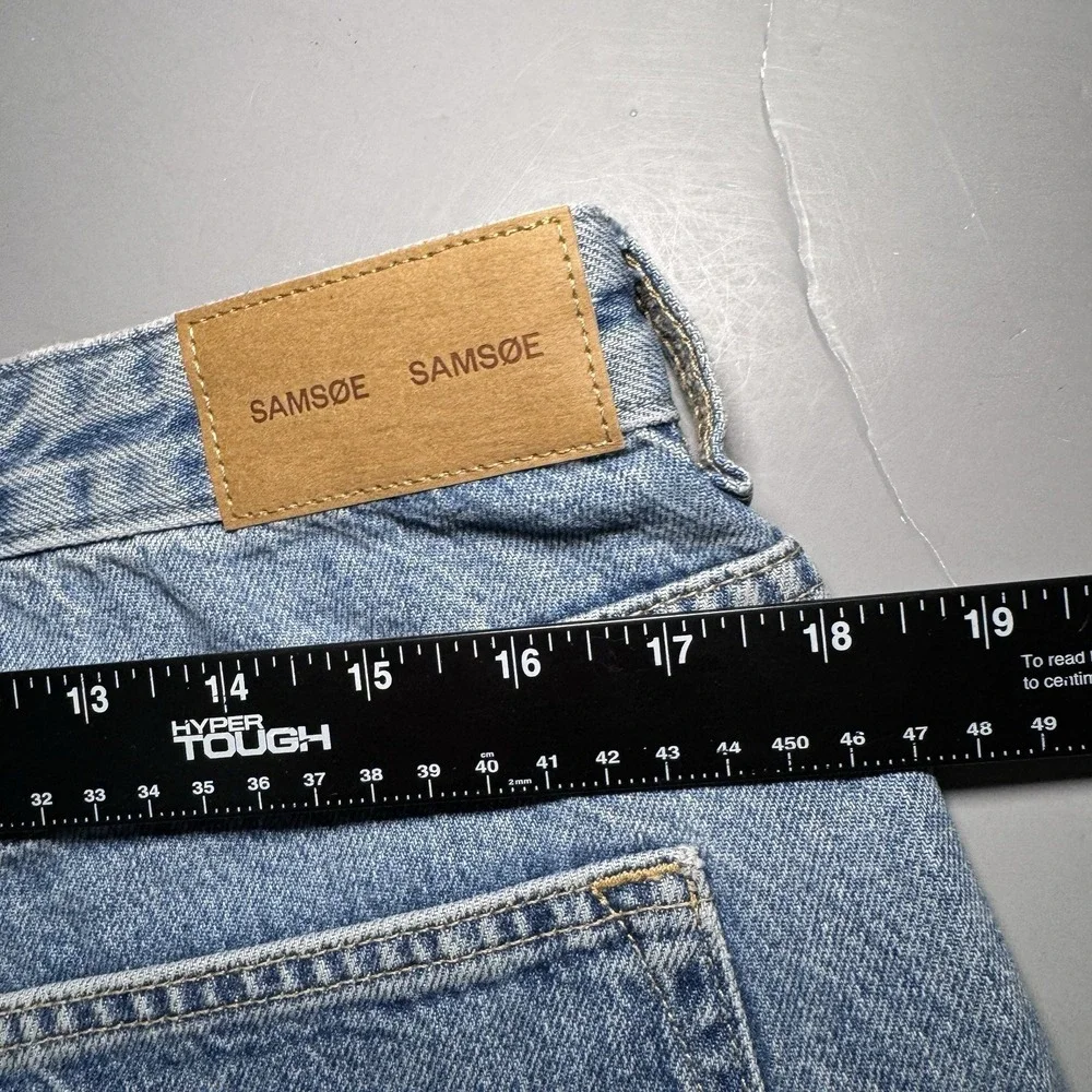 Samsoe Samsoe Jeans Mens 32 34 (33x34) Eddie Button Fly Blue Moon New - Picture 13 of 13